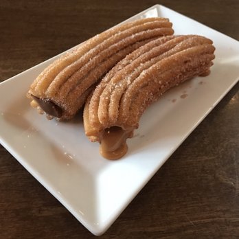 Happy Days Cafe - Churros filled with chocolate and dulce de leche - Desserts Near Me - Los Angeles, California