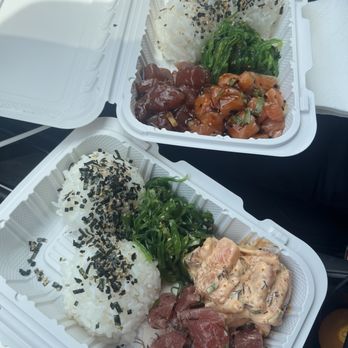 Poipu Poke Shack - Ate these for lunch, happily from the car :) - Poke Near Me - Koloa, Hawaii Poipu Poke Shack - Ate these for lunch, happily from the car :) - Poke Near Me - Koloa, Hawaii
