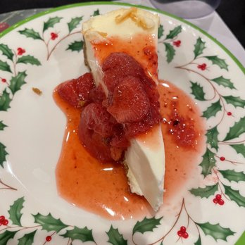 Bayside Supper Club - a slice of cheesecake with strawberry sauce - Supper Clubs Near Me - Beaver Dam, Wisconsin Bayside Supper Club - a slice of cheesecake with strawberry sauce - Supper Clubs Near Me - Beaver Dam, Wisconsin