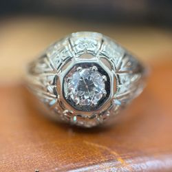 Arnold Jewelers - Domed Engagement Ring from the 1920s