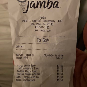 Jamba - Juice Bars & Smoothies Near Me - San Jose, California Jamba - Juice Bars & Smoothies Near Me - San Jose, California