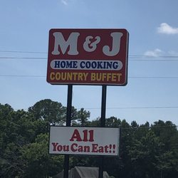 M&J Home Cooking - Sign out front