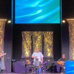 Relevant Church - Relevant Church Interior, gorgeous modern lighting, stage, music