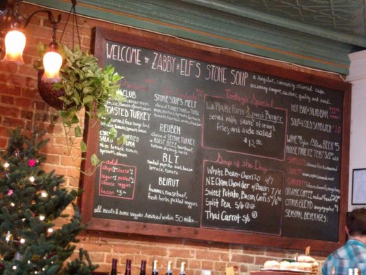 Menu photo 2 Zabby and Elf's Stone Soup Burlington, VT Menu photo 2 Zabby and Elf's Stone Soup Burlington, VT
