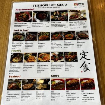 YAYOI - Back of the menu - Japanese Near Me - Cupertino, California YAYOI - Back of the menu - Japanese Near Me - Cupertino, California