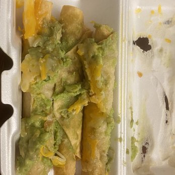 Arsenio's - Very sad, pathetic rolled tacos at Arsenio Kings Canyon Rd - Mexican Near Me - Fresno, California