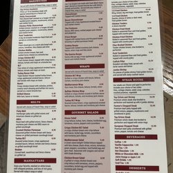 Dino's Diner - Menu