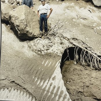 Mt. Shasta Sisson Museum - Historical photo showing water damage in Dunsmuir with the rains - Museums Near Me - Mount Shasta, California