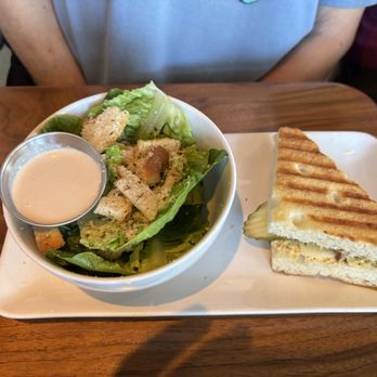 Postino Peoria - Half tuna sandwich and Cesar salad - Wine Bars Near Me - Peoria, Arizona