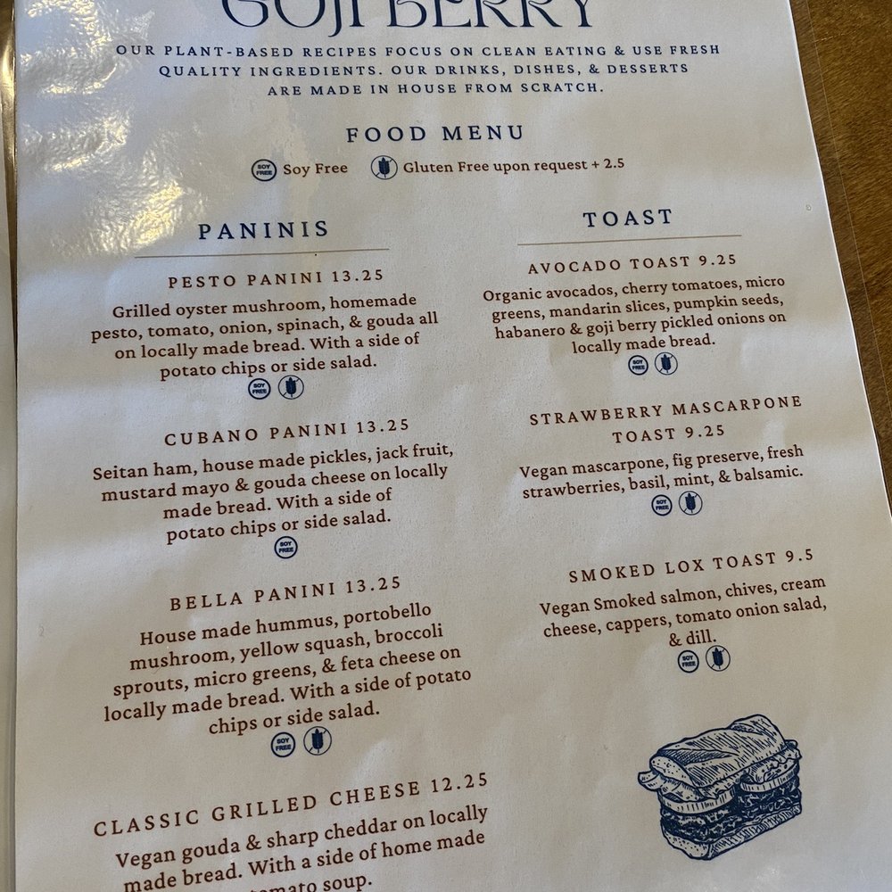 Goji Berry - Paninis - Vegan Near Me - Phoenix, Arizona Goji Berry - Paninis - Vegan Near Me - Phoenix, Arizona