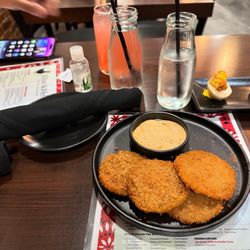 Black Hen Fried Chicken - Fried green tomatoes! Fierce!