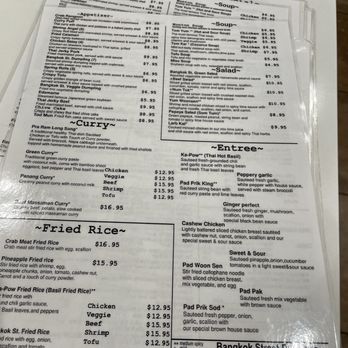 Bangkok Street Thai Restaurant - Menu back - Thai Near Me - Dumfries, Virginia Bangkok Street Thai Restaurant - Menu back - Thai Near Me - Dumfries, Virginia