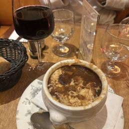 Onion soup and Chinon Onion soup and Chinon