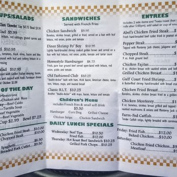 Abel's Diner - Menu - Diners Near Me - Schertz, Texas Abel's Diner - Menu - Diners Near Me - Schertz, Texas