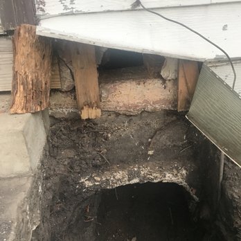 Bats Foundation Repair - 120 year old walls with trenching underneath - Foundation Repair Near Me - Pflugerville, Texas Bats Foundation Repair - 120 year old walls with trenching underneath - Foundation Repair Near Me - Pflugerville, Texas