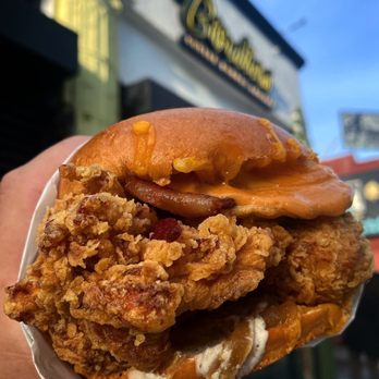 Birdies - Birdies Breakfast Sandwich with Egg and Bacon - Donuts Near Me - Los Angeles, California Birdies - Birdies Breakfast Sandwich with Egg and Bacon - Donuts Near Me - Los Angeles, California