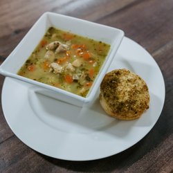 The Backyard On Aberdeen - Soup and a biscuit for a quick lunch