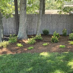Looks great and they installed soaker hoses so no more watering by hand!