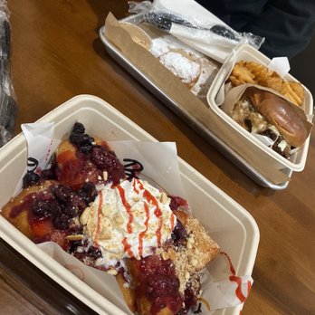 Beignet Spot - Berry beignet and jerk chicken sandwich ! - Coffee & Tea Near Me - Riverside, California Beignet Spot - Berry beignet and jerk chicken sandwich ! - Coffee & Tea Near Me - Riverside, California