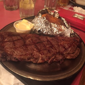 Dan's Steak House - Ribeye with sweet potato - Steakhouses Near Me - Luray, Virginia Dan's Steak House - Ribeye with sweet potato - Steakhouses Near Me - Luray, Virginia
