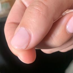 Day one getting nails done Day one getting nails done