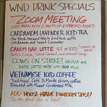 Wolf Next Door Coffee - Menu - Coffee & Tea Near Me - Salem, Massachusetts