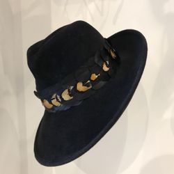 Solène Boutique - Hand blocked velour Fedora made on premises!