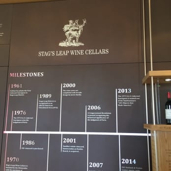 Stag's Leap Wine Cellars - Time line - Wine Tours Near Me - Napa, California Stag's Leap Wine Cellars - Time line - Wine Tours Near Me - Napa, California