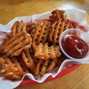Bonchon Gaithersburg - Bonchon Gold Dust Sweet Potato Waffle Fries - Korean Near Me - Gaithersburg, Maryland