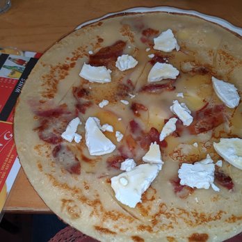 Letting - Bacon, cheese and apple pancake. Very good but apples were a bit too tart - Pancakes Near Me - Amsterdam, New Hampshire Letting - Bacon, cheese and apple pancake. Very good but apples were a bit too tart - Pancakes Near Me - Amsterdam, New Hampshire