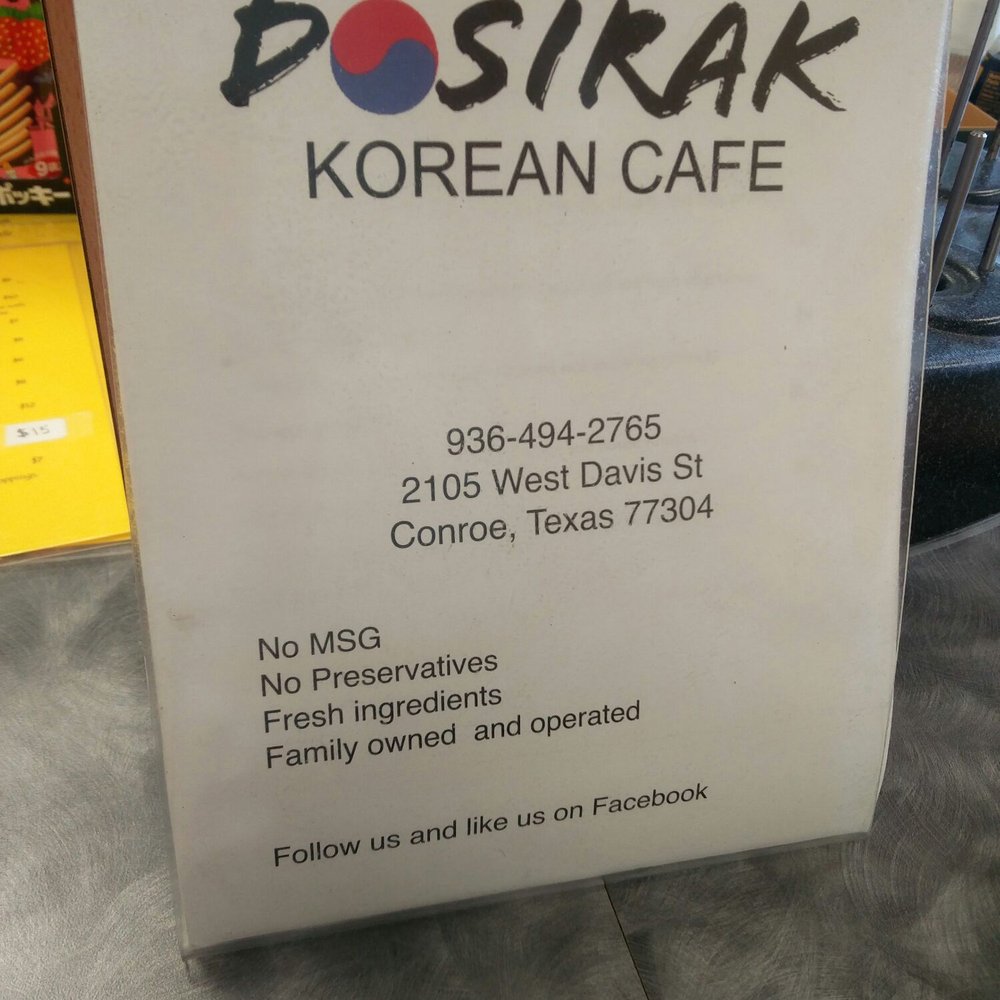Dosirak Korean Cafe - All fresh ingredients, no MSG! - Korean Near Me - Conroe, Texas Dosirak Korean Cafe - All fresh ingredients, no MSG! - Korean Near Me - Conroe, Texas