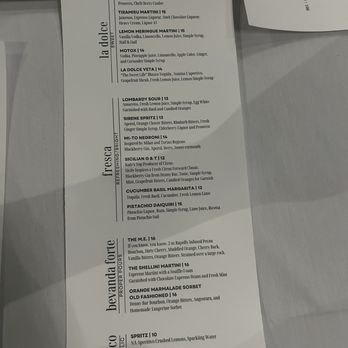 DeVINE - Cocktail Menu - Desserts Near Me - Redding, California
