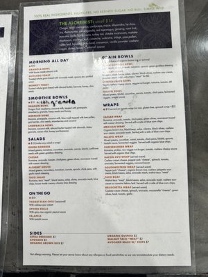 Menu photo 2 Wild Alchemy Café Wallingford, CT