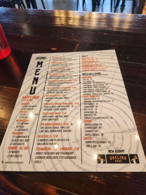 Menu photo 2 Dueling Axes Columbus, OH
