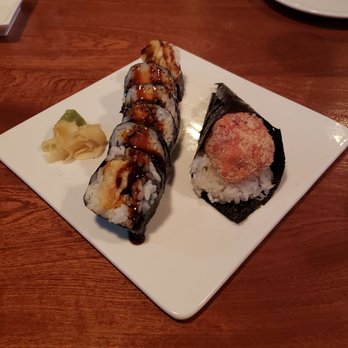 Umi Sushi & Grill - Sweet Potato Roll and Spicy Tuna Hand Roll - Japanese Near Me - Grand Rapids, Michigan