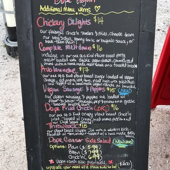 Dope Vegan - Additional menu items! - Vegan Near Me - West Palm Beach, Florida Dope Vegan - Additional menu items! - Vegan Near Me - West Palm Beach, Florida