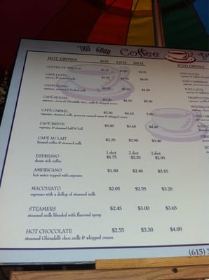 Menu photo 1 That Good Coffee Place Nashville, TN Menu photo 1 That Good Coffee Place Nashville, TN