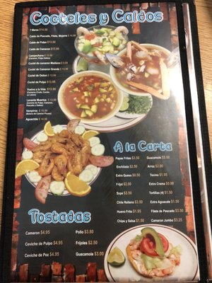 Menu photo 1 Marisco's Costa Azul Salinas, CA