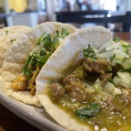 Chile Verde & Chunky Chicken Tacos Chile Verde & Chunky Chicken Tacos