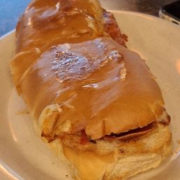 Pizza Sub- pepperoni and mozzarella. Pizza Sub- pepperoni and mozzarella.
