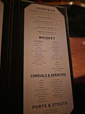 Menu photo 4 The Foundry at Summit Pond Killington, VT