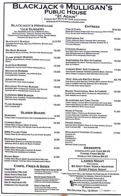 Menu photo 7 Blackjack Mulligans Hawthorne, NJ Menu photo 7 Blackjack Mulligans Hawthorne, NJ