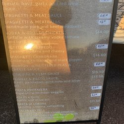 Karnoski's Gourmet Pasta la Vista Food Truck - Food truck menu 4/5/24