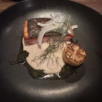 Ramsay's Kitchen - Crispy skin salmon - New American Near Me - Naperville, Illinois