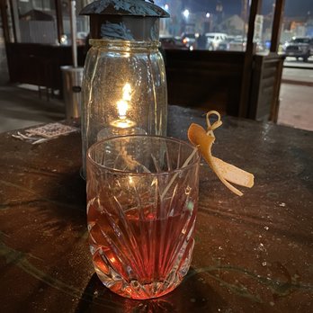 Ruins - Strangelove: Montelobos Mezcal, Pomegranate Brandy, Cynar, Chicha Morada, Smoked Chile Bitters. - Mexican Near Me - Dallas, Texas Ruins - Strangelove: Montelobos Mezcal, Pomegranate Brandy, Cynar, Chicha Morada, Smoked Chile Bitters. - Mexican Near Me - Dallas, Texas