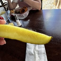 Mold growing on my pickle.