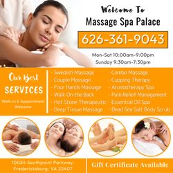 Massage Spa Palace - Check out our services and benefits