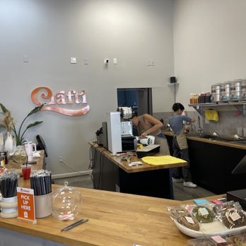 Crafti Tea & Mocktail - Area behind the counter where the drinks are made. - Bubble Tea Near Me - Mesa, Arizona
