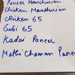 Today's Special Menu Today's Special Menu