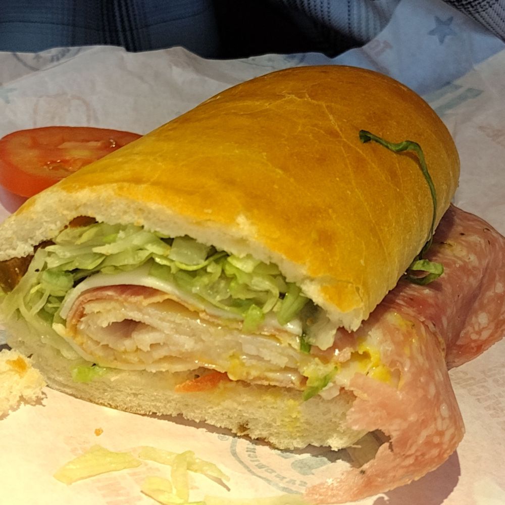 Jimmy John's - Turkey Tom and added salami, peppers, and oil & vinegar - Sandwiches Near Me - Spokane, Washington Jimmy John's - Turkey Tom and added salami, peppers, and oil & vinegar - Sandwiches Near Me - Spokane, Washington